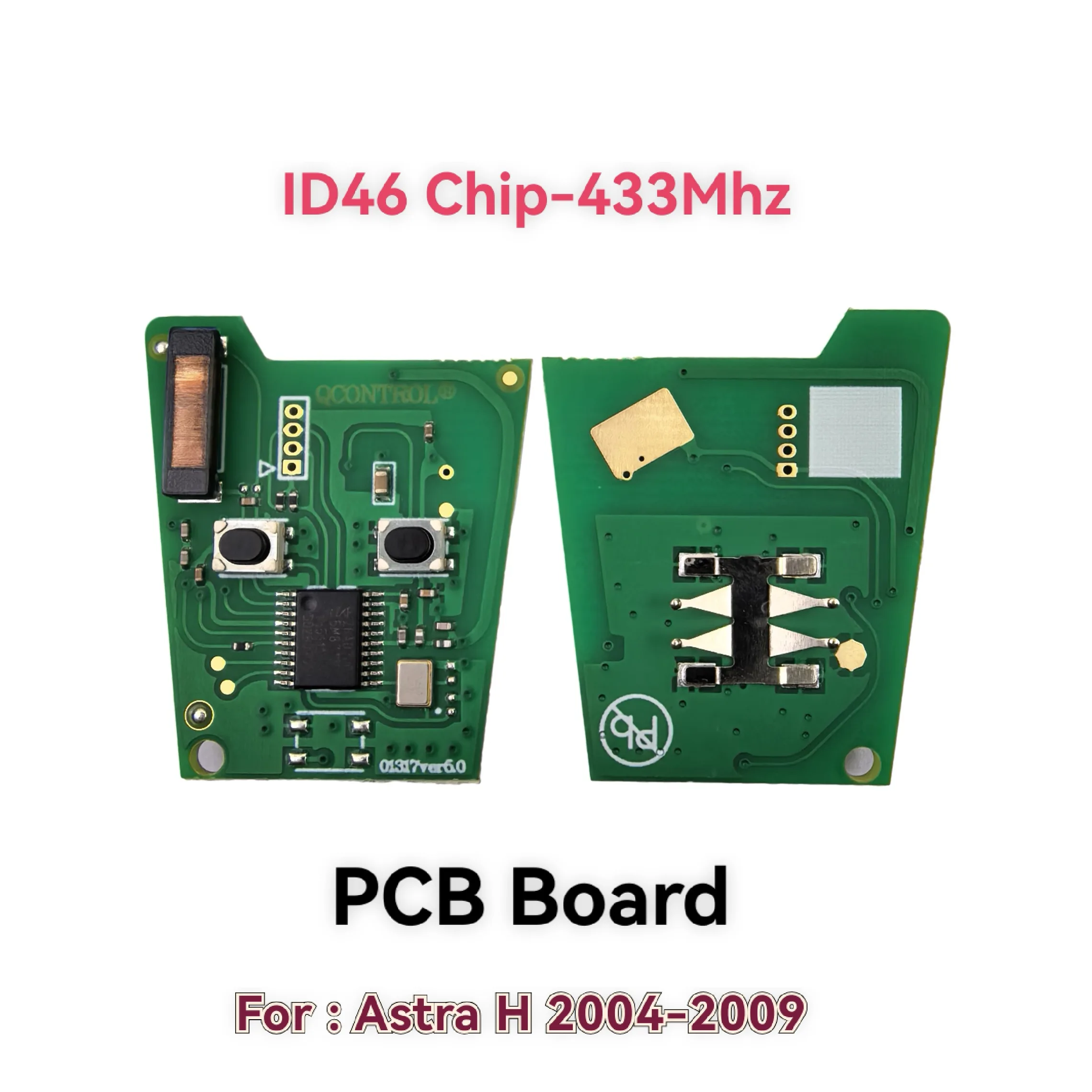 Jingxin 2-Tasten-Fernbedienungsschlüssel ASK-433MHz mit ID46-PCF7941-Chip für Opel Astra H 2004-2009, Corsa D 2007-2012, Autoschlüssel / Leiterplatte – Detail 4