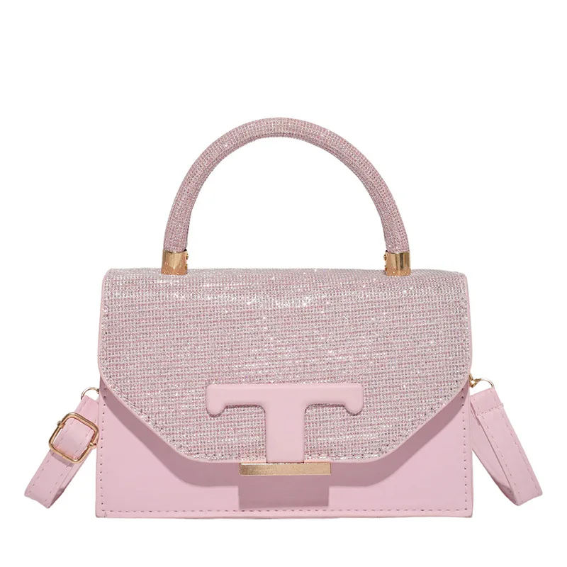 ​ 2023 Новая женская маленькая квадратная сумка, модная лоскутная сумка через плечо, элегантная сумка-тоут для ежедневных поездок на работу ​