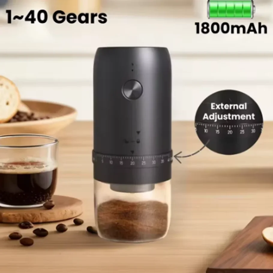Portable 1800mAh Electric Coff - огляд і ціна Coffee Bean Grinder Electric