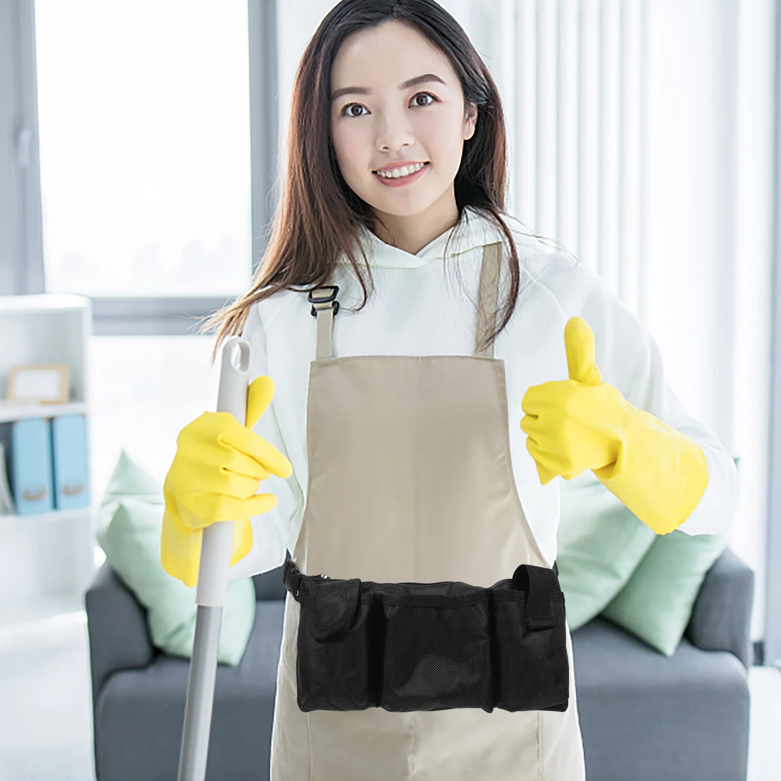 Cleaning Utility Belt Apron Tool Bag Spray Bottle Organizer Toolbox Electrician Holder Miss Cleaners