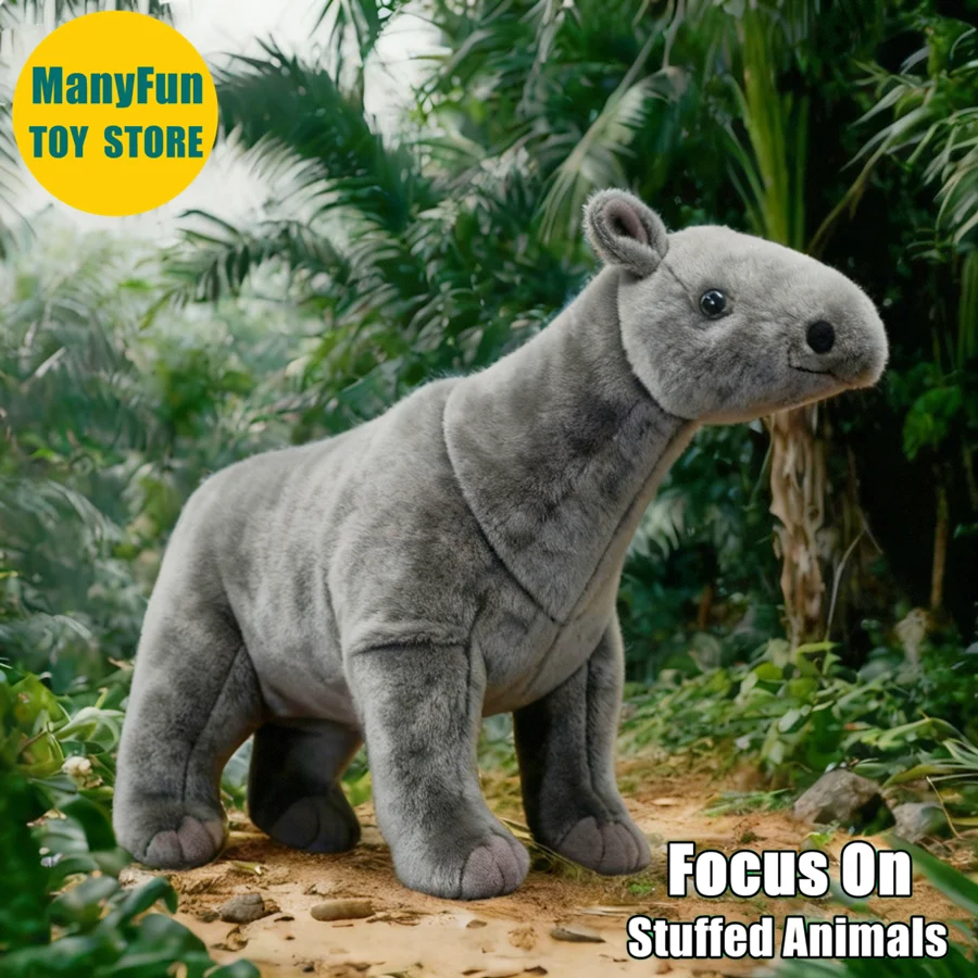 Giant Rhino Plush Toy Realistic Paraceratherium Plushie Lifelike Indricotherium Para Rhinoceros Stuffed Animal Soft Doll Lovers