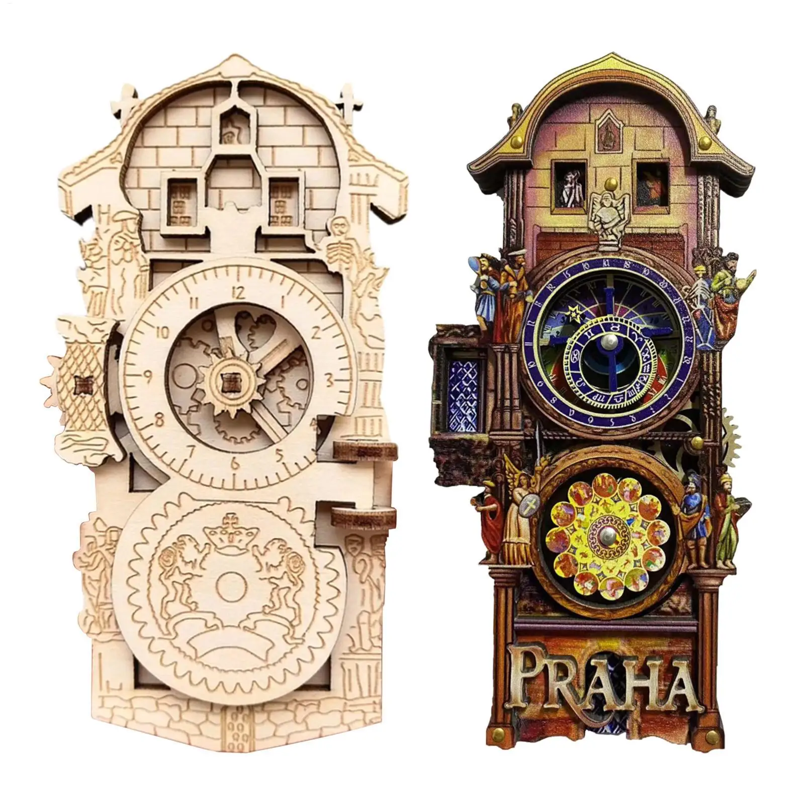 Fridge Magnets Astronomical Clock Tourism Collection Magnets Cultural Travel Souvenirs for Homeowners Photography Hobbyists