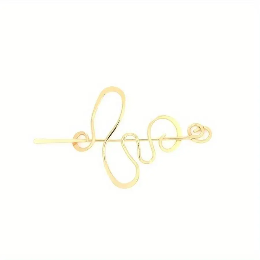 1/5/10/20/50/100pcs [Alloy Hairpin] Irregular-Shaped Alloy Hairpin - Simple Design, Daily Wild and Elegant Ladies Dress Up Hair