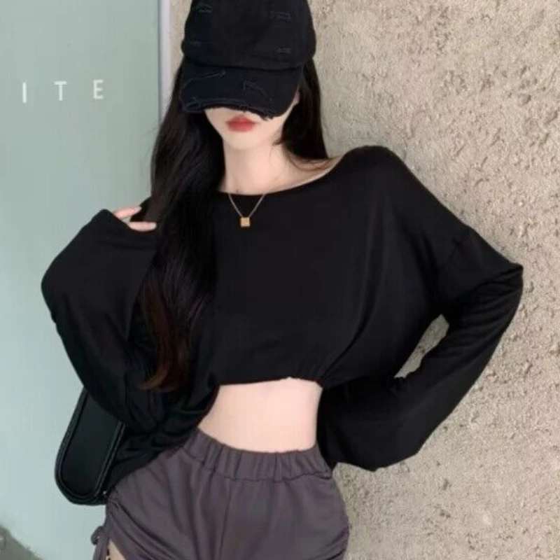 عارية الذراعين تي شيرت المرأة Hotsweet واقية من الشمس فريدة من نوعها متقاطع الصيف تنفس موضة عادية فضفاض الكورية نمط رقيقة الإناث #2