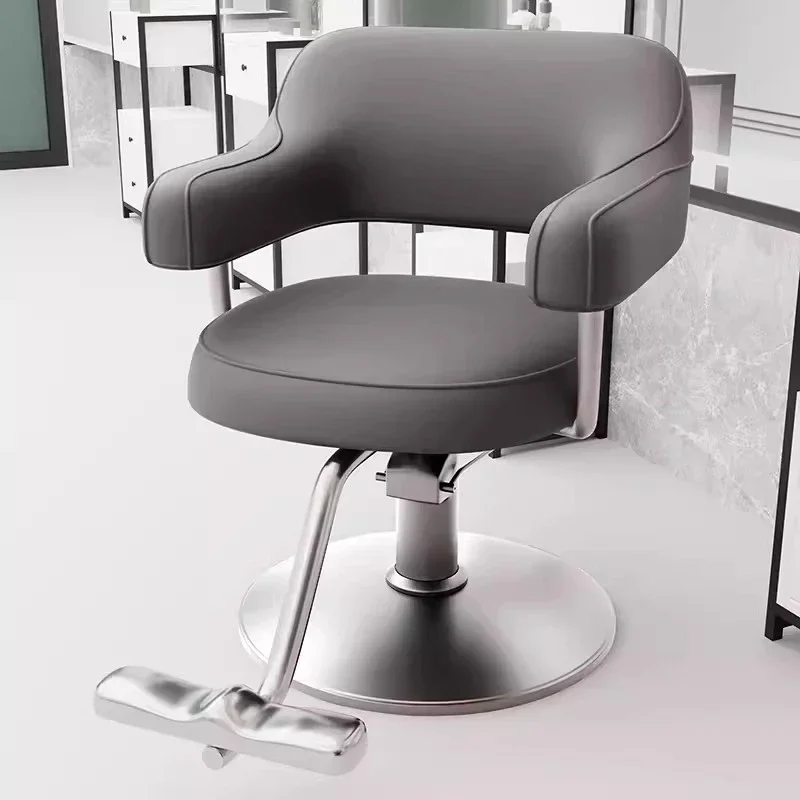 

Роскошные парикмахерские стулья для парикмахерской, современные простые удобные парикмахерские стулья с подъемником, поворотная мебель для салона Silla De Barbero