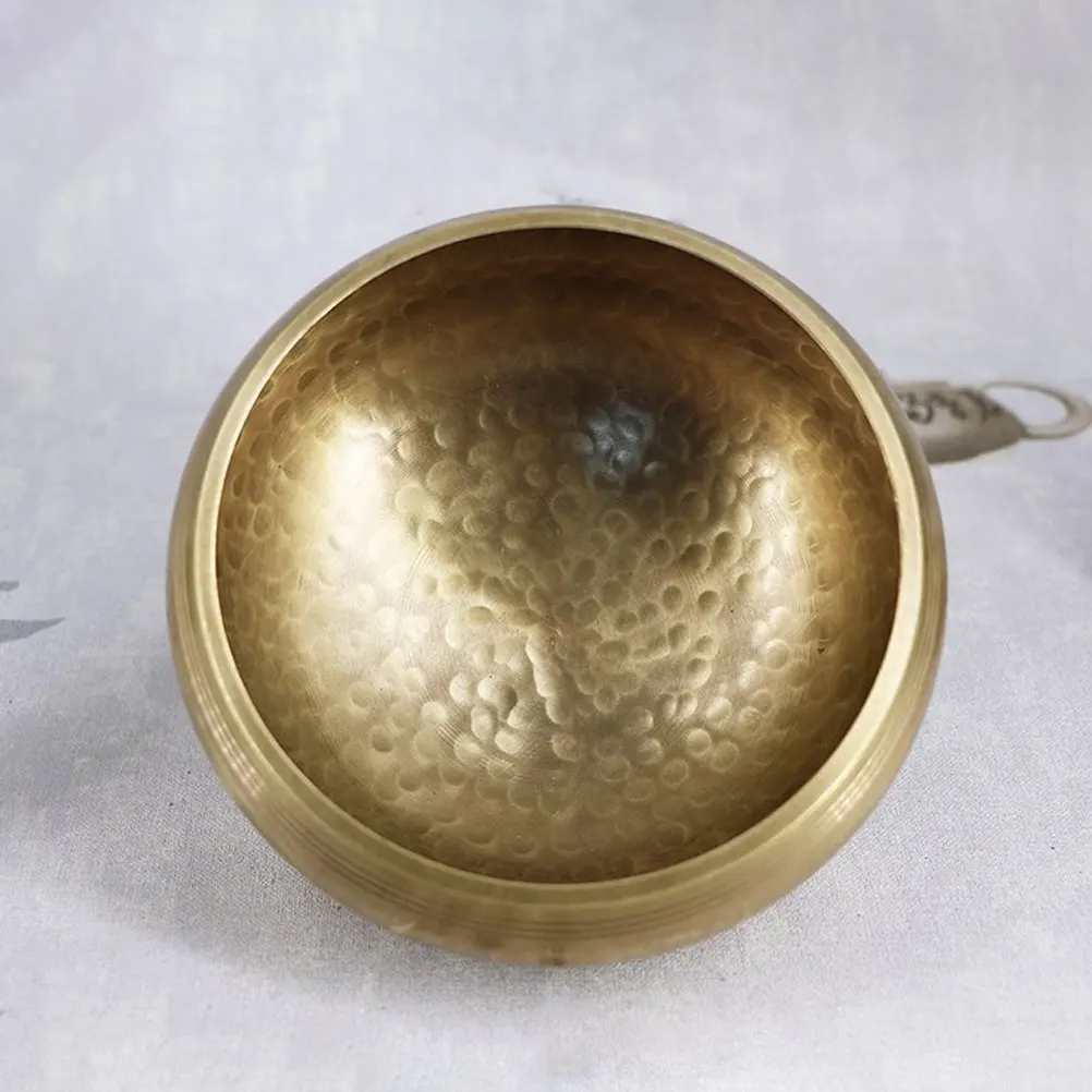 

Meditation Bowl Copper Singing Sound Music Buddhism Supply Stick Chanting