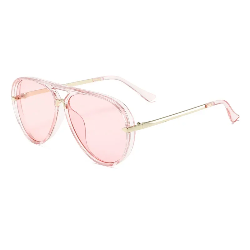 GM LUMIAS Vintage Pilot Sonnenbrille Frauen Mode Doppel Brücke Candy Farbe Sonnenbrille Trendy Marke Design Koreanischen Stil Shades – Detail 6