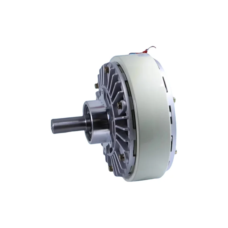 &%I High-Temperature Resistant Single Shaft Magnetic Powder Brake 0.6Kg-40Kg Clutch Tension Controller New Bearing c~