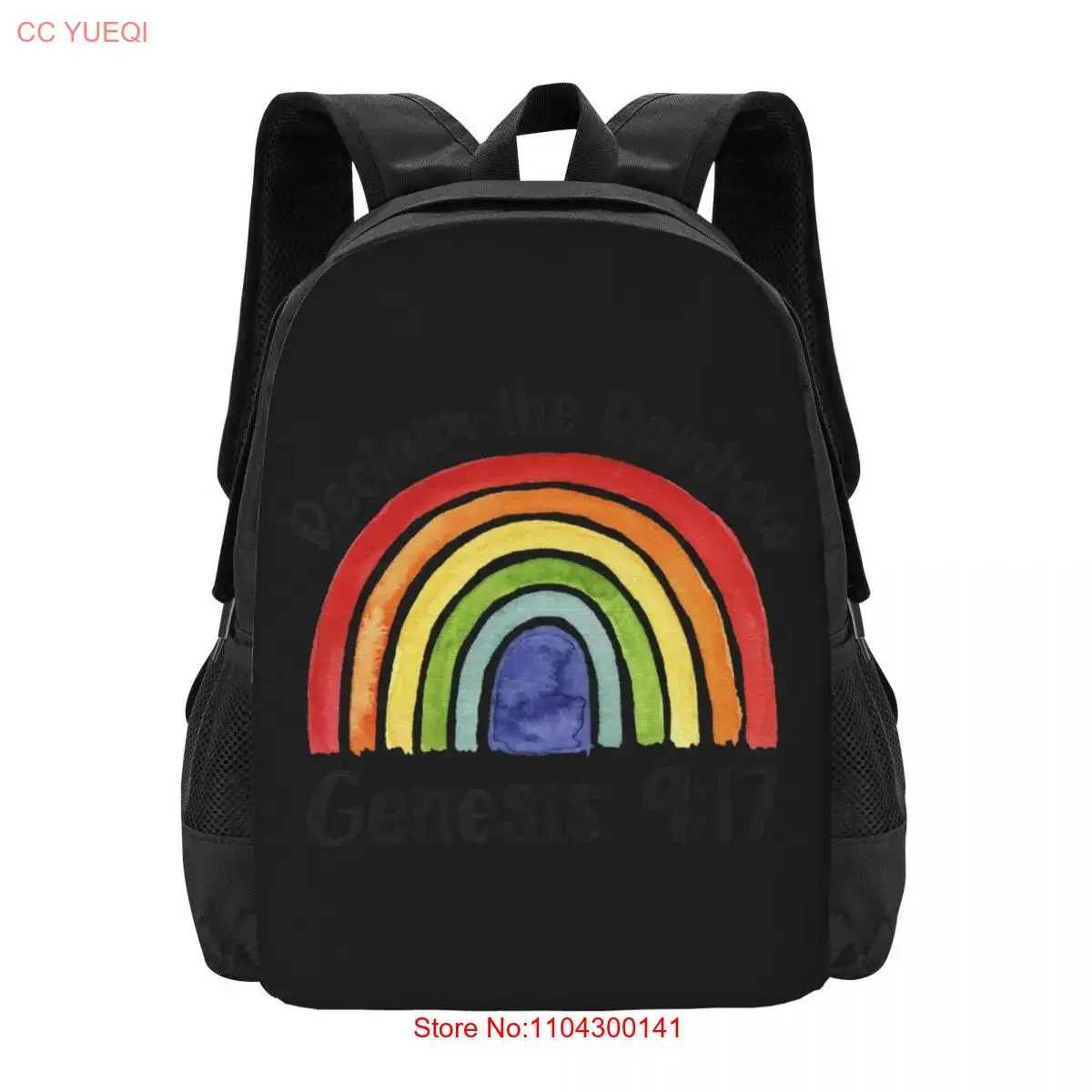 Reclaim The Rainbow Jesus Lover Christian Proverb  Collaboration Backpack Large Capacity Cute Foldable  Clothes Backpacks