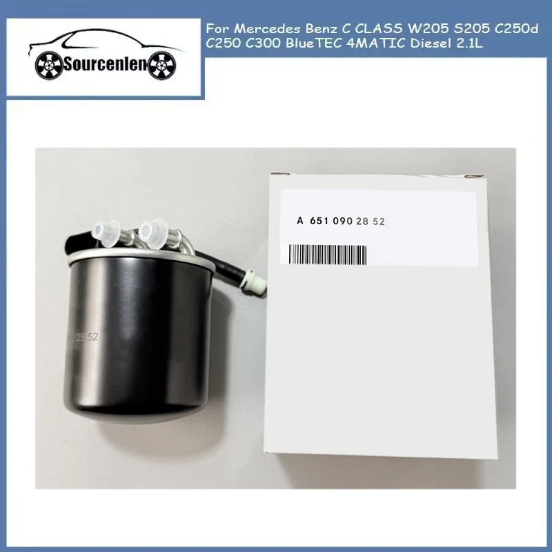 Image of Kraftstofffilter A6510902852 6510902852 Für Mercedes Benz C-KLASSE W205 S205 C250d C250 C300 BlueTEC 4 MATIC Diesel 2,1 L