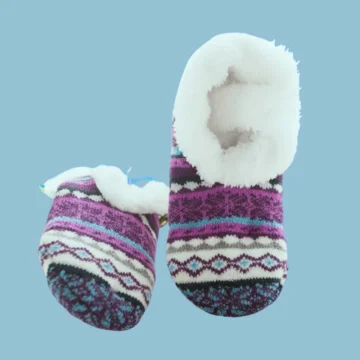 1/3 Pairs Slippers Socks High Quality Socks Early Education Shoe Covers Adult Winter Plus Velvet Socks Lambswool Floor Socks