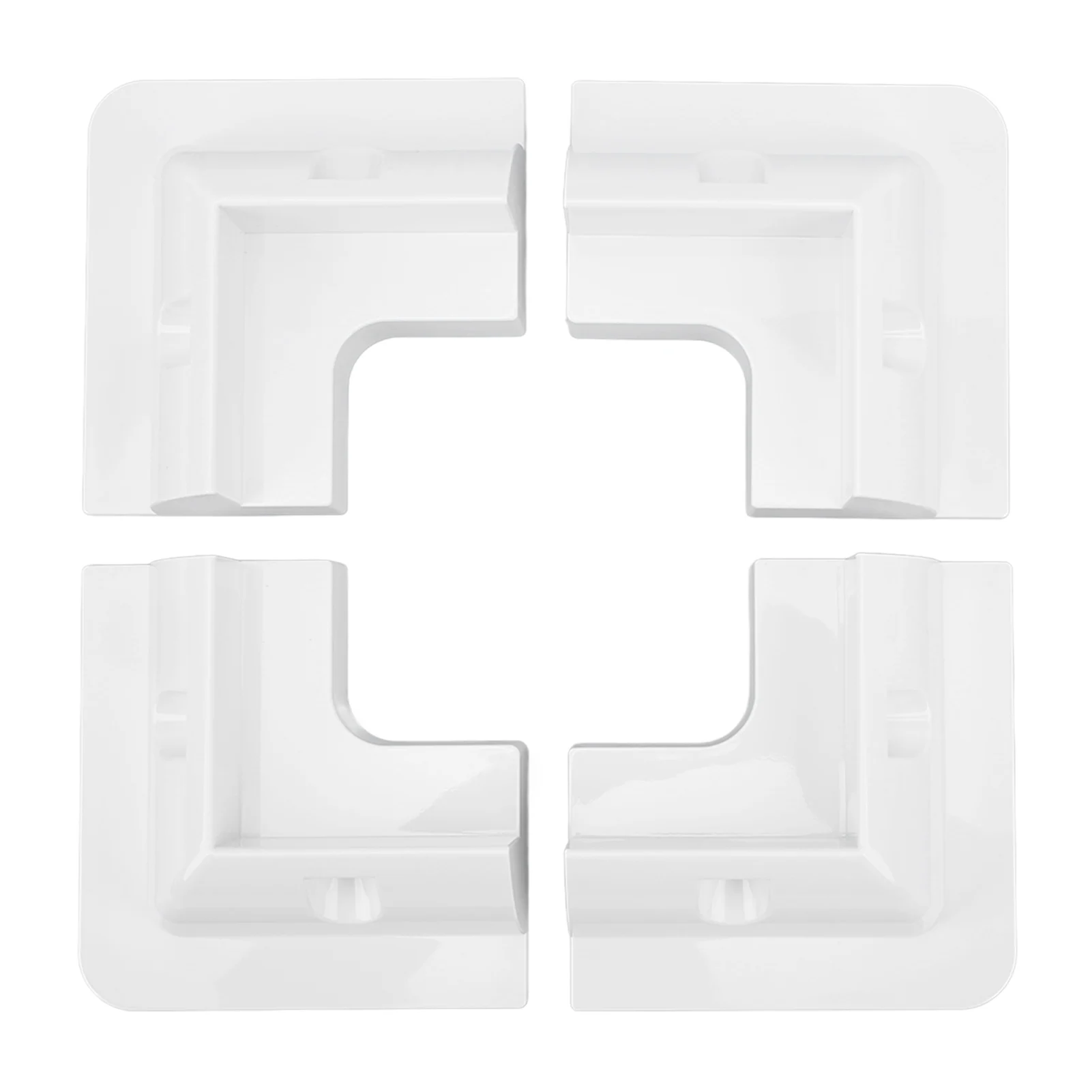 

4pcs Solar Panel Corner Bracket Anti UV ABS Solar Panel Roof Drill Free Support Mount for RV Boats