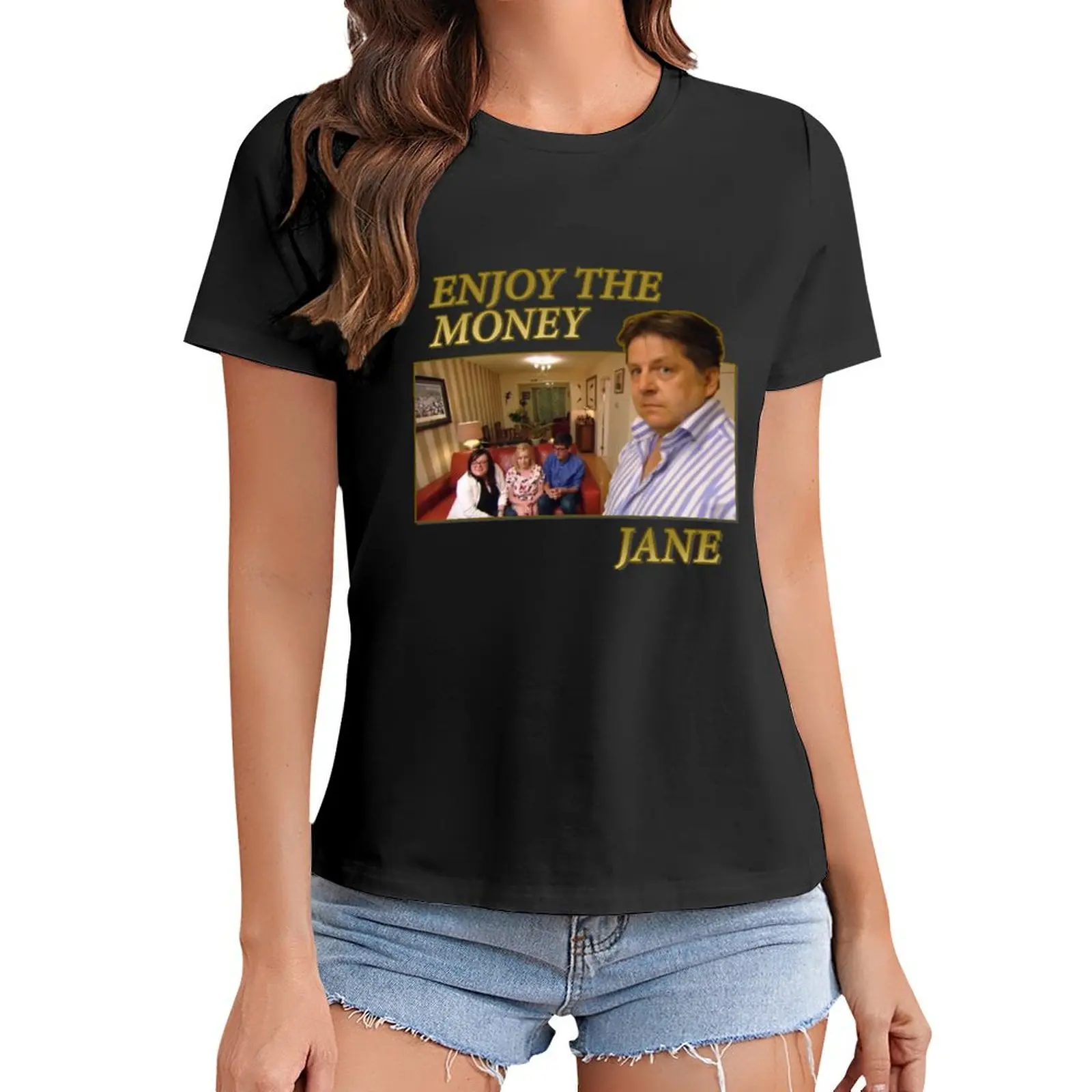 

Enjoy The Money Jane футболка аниме graphics tops Women