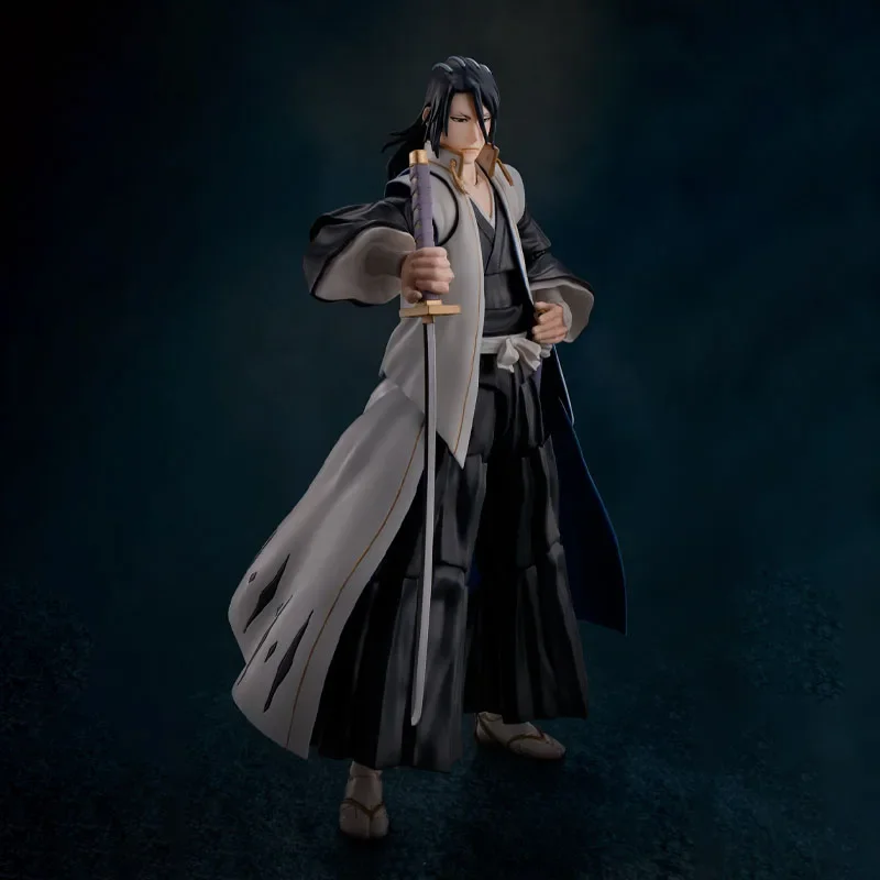 شخصية حركة أنيمي Bandai-blaach Kuchiki Byakuya ، لعبة نموذجية قابلة للتحصيل ، S.H.Figuarts ، SHF ، حقيقية ، أصلية ، متوفرة بالمخزون