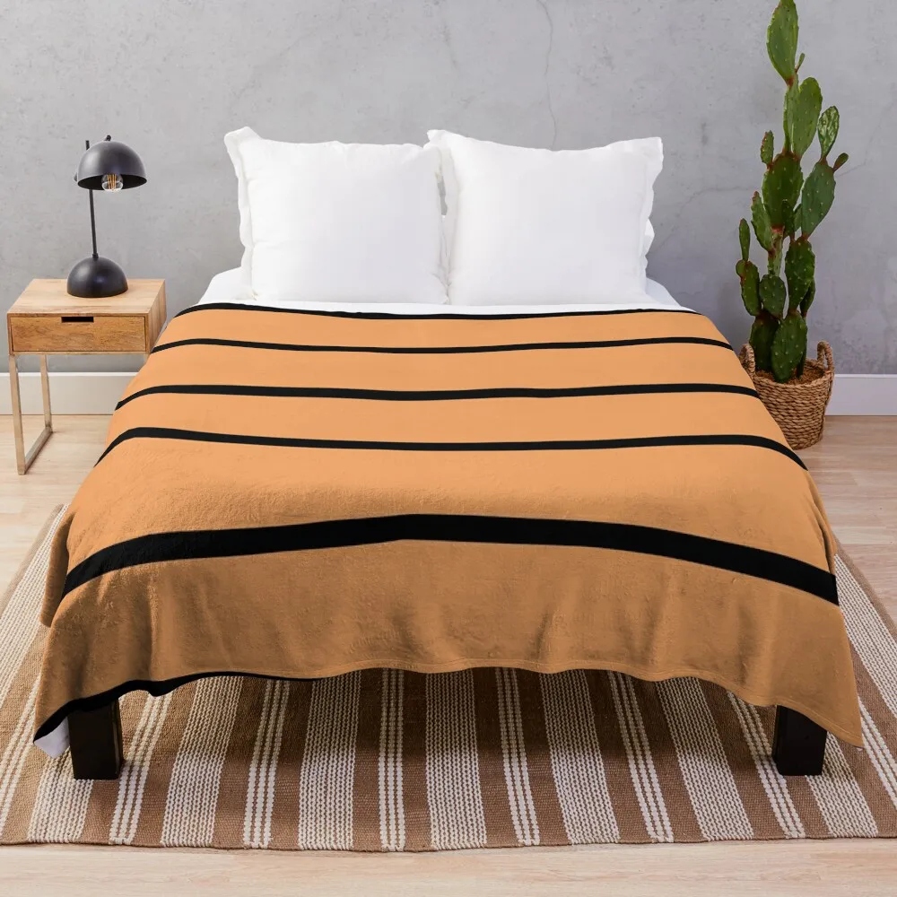 

Sandy Brown Linear Simple Pattern. Throw Blanket Beautifuls Blankets For Baby funny gift Bed Fashionable Blankets