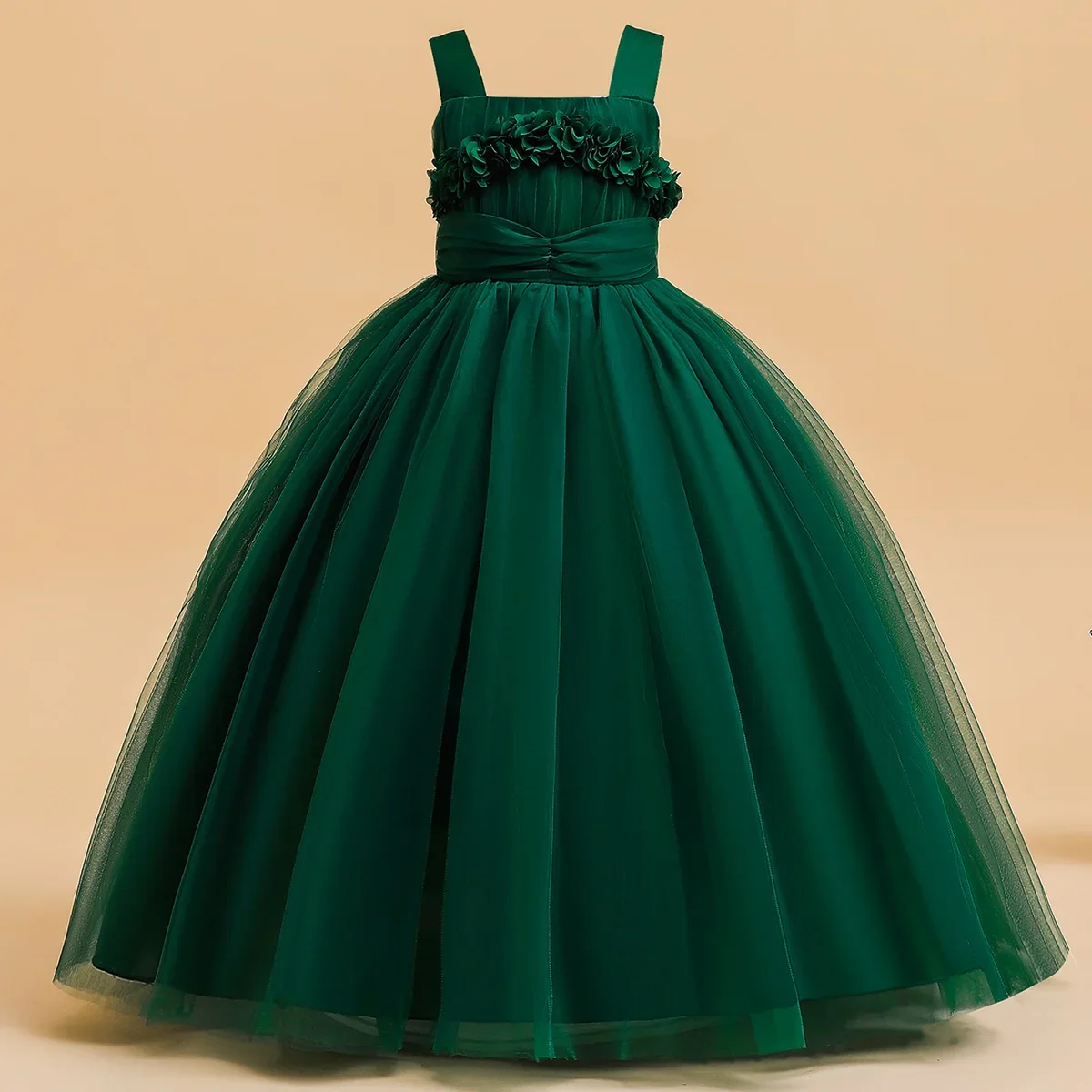 Weihnachts-Prinzessinnenkleid für Teenager-Mädchen Brautjungfernkleidung Blumenmädchenkleider für Hochzeit Abendkleid Kinder Geburtstagsparty Kleider