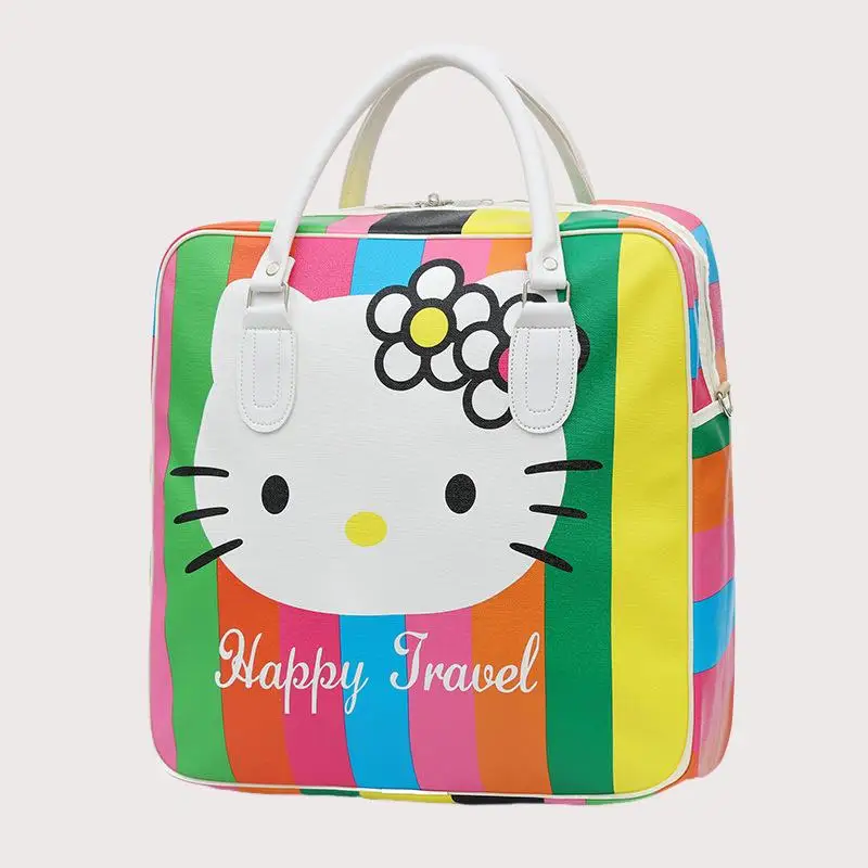 헬로 키티 산리오 소녀 만화 여행 가방 애니메이션 카와이 휴대용 컬렉션 세면 용품 가방 메이크업 가방 새로운 스타일 유행 달콤한