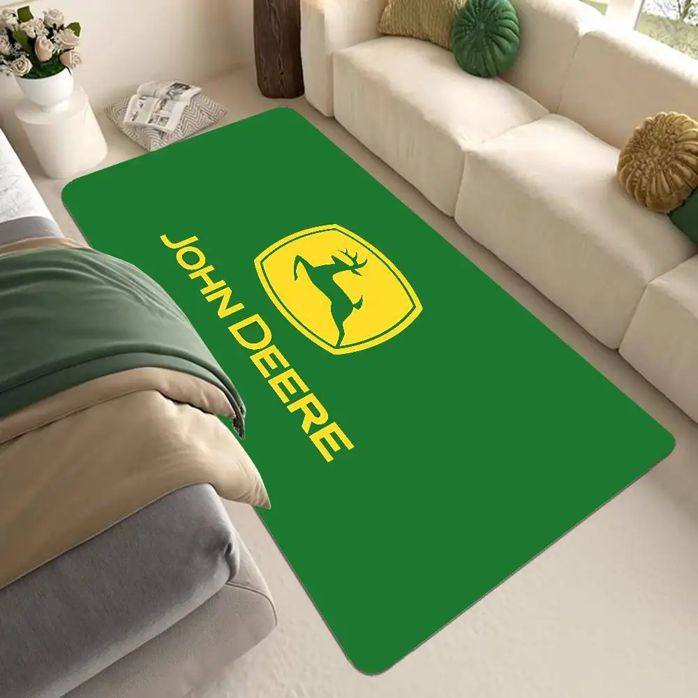 J-John Logo D-Deeres Bodenmatte im INS-Stil, weiche Bodenmatte für Schlafzimmer, Haus, Waschküche, rutschfeste Haushaltsteppiche
