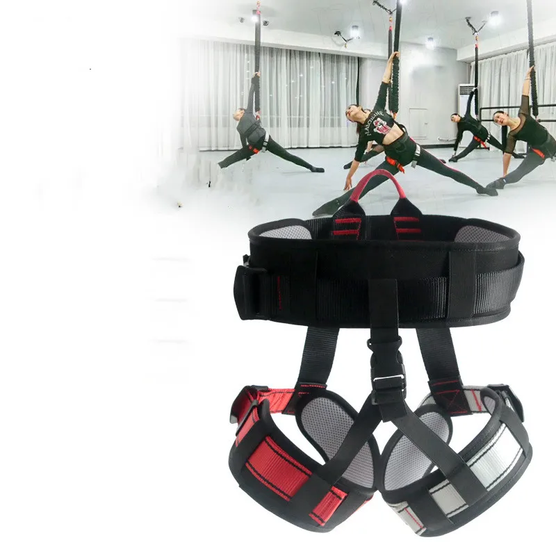 Quality Aerial Yoga Harness Outdoor Rock Comfortable Climbing Harness Multifunctional Fully Adjustable SRT Downhill Safety Belt