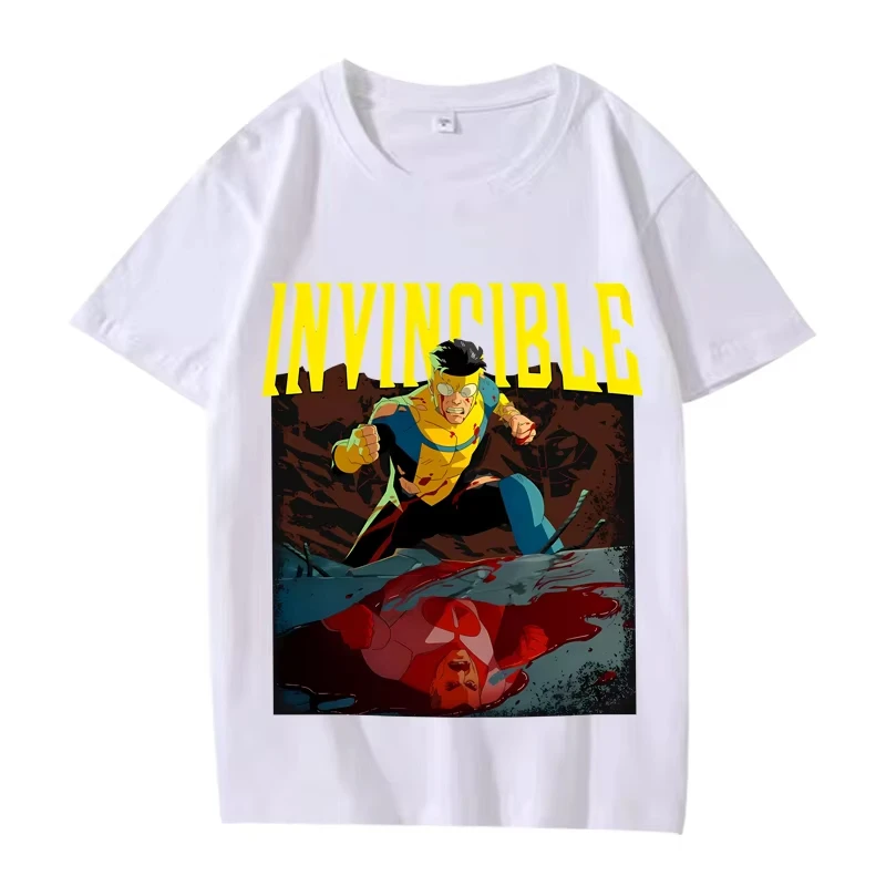Invincible Mark Grayson Superhero Essential T Shirt Men Women Oversized 100% Cotton Hot Sale Summer Print Unisex Plus Size Tops