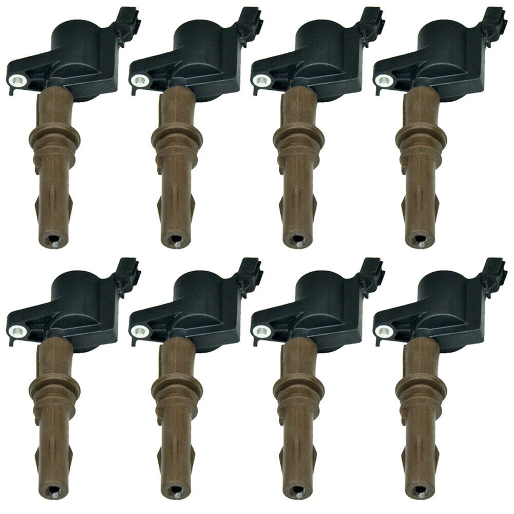 

8pcs 8L3Z12029A 8L3E12A366AA New Ignition Coil DG521 5.4L Motorcycle Spark Plug FD509 for Ford Lincoln