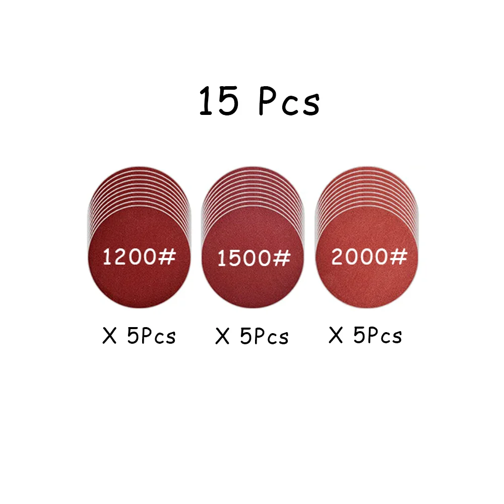 15-65 Stuks Auto Koplamp Reparatie Restauratie Kit 3 Inch 75 Mm Schuurplaat Waxen Spons Schuurpad voor Polijsten En Schuren