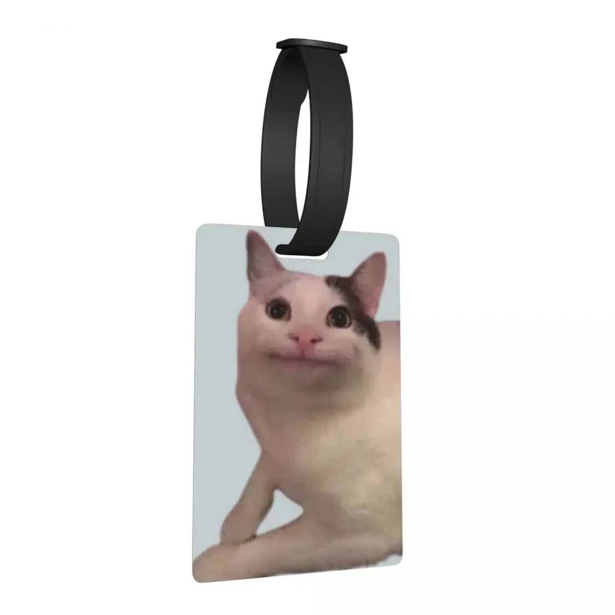 

Beluga Cat Luggage Tags Suitcase Accessories Travel Portable Baggage Boarding Tag Label Holder ID Name Address