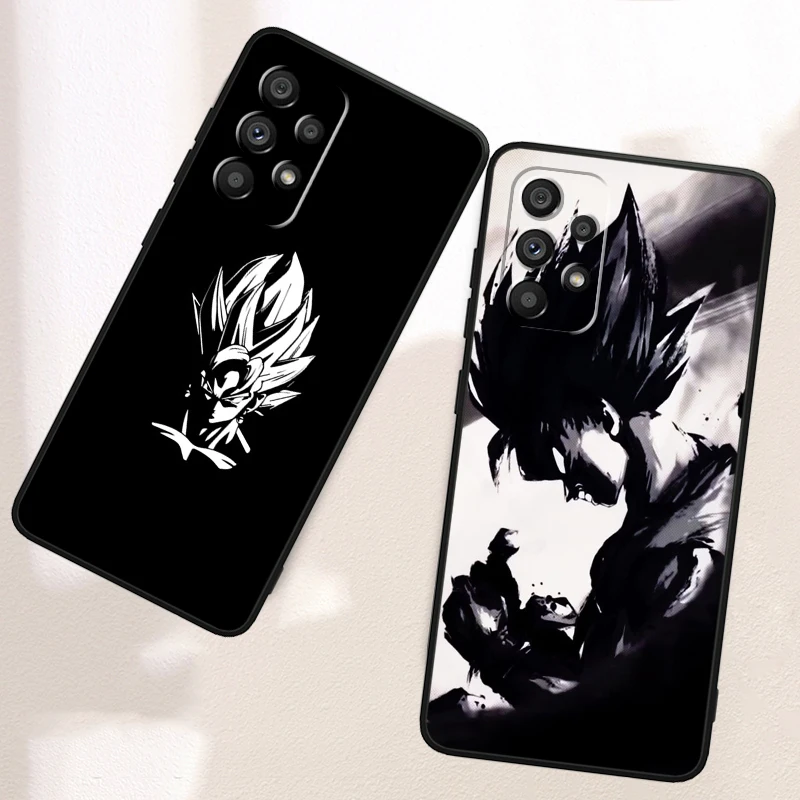 Art D-Dragon Ball Goku Cool For Samsung Note 20 10 Ultra Plus A31 A14 A12 A70 A34 A25 A04 A05 A15 A24 5G Black Cover Phone Case