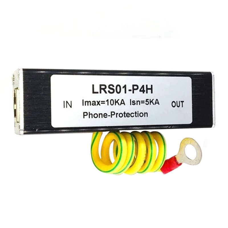 B67C 2X โทรศัพท์แฟกซ์ Surge Protector Thunder Arrestor RJ11 Kl01-P4H สีดํา RJ11 ADSL