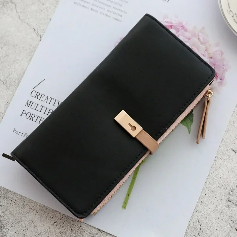 Long Women's Wallet Female Purses Tassel Coin Purse Card Holder Wallets Pu Leather Clutch Money Bag Purses