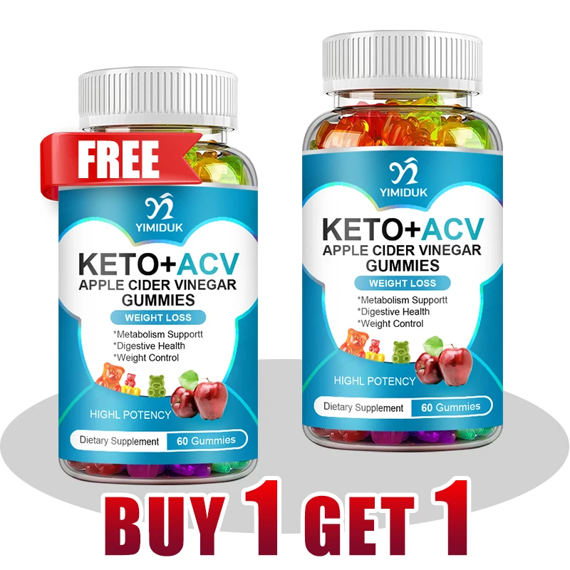 Keto Diet Apple Cider Vinegar Gummies, Helps Maintain Ketosis, Aids Detoxification & Improves Metabolism