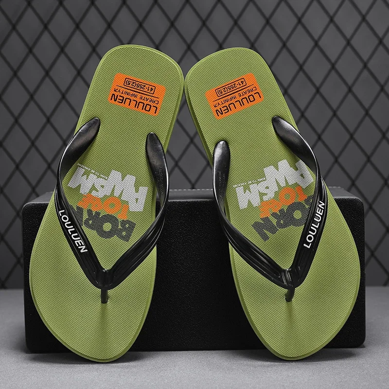 

ELUVA Men Flip Flops Beach Sandals Anti Slip Lightweight Slippers Comfortable Outdoor Casual Footwear for Men Summer Flip Flops