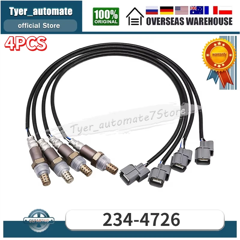 

4Pcs Oxygen Lambda O2 Sensor 234-4726 For Acura MDX RL TL Honda Accord Odyssey Pilot Ridgeline S2000 Saturn Vue