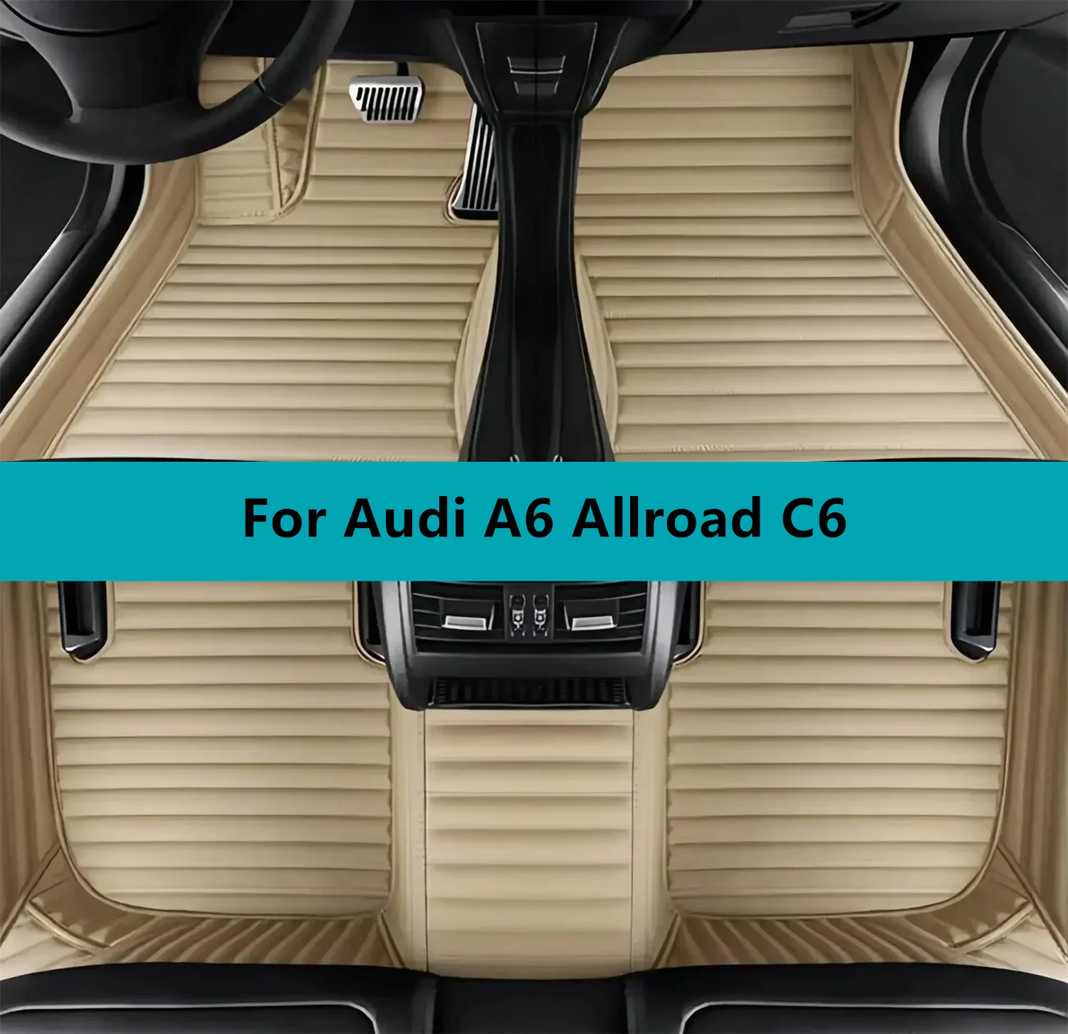 

Автомобильные коврики для Audi A6 Allroad C6 2006 2007 2008 2009 2010 2011 Кожаные автомобильные коврики Ковры Автомобильный коврик Аксессуары для интерьера
