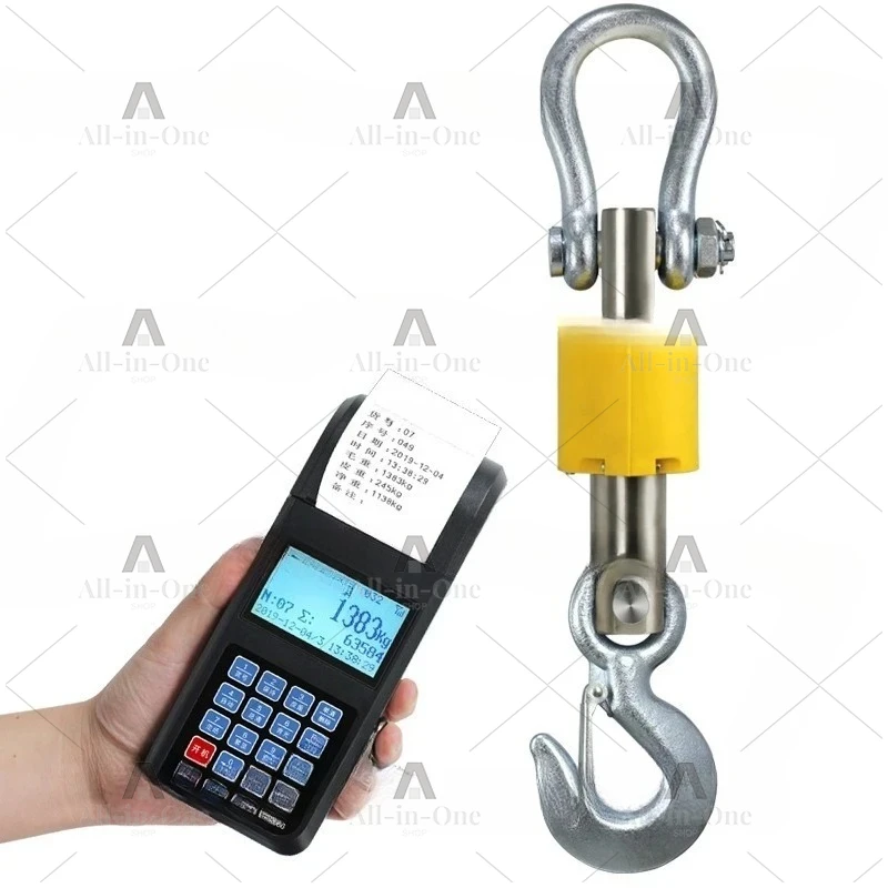 Hanging Scale 10 tons 5 tons waterproof belt printing crane scale
