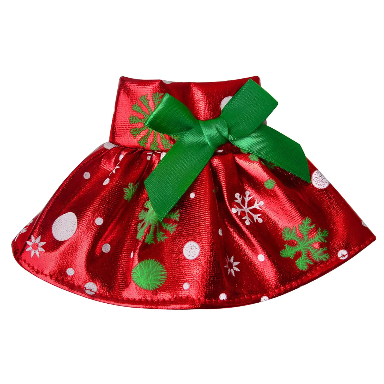 Polyester pop rok jurk kerst elf couture kledingset voor 1-12 Bjd poppen meisje speelgoedaccessoires