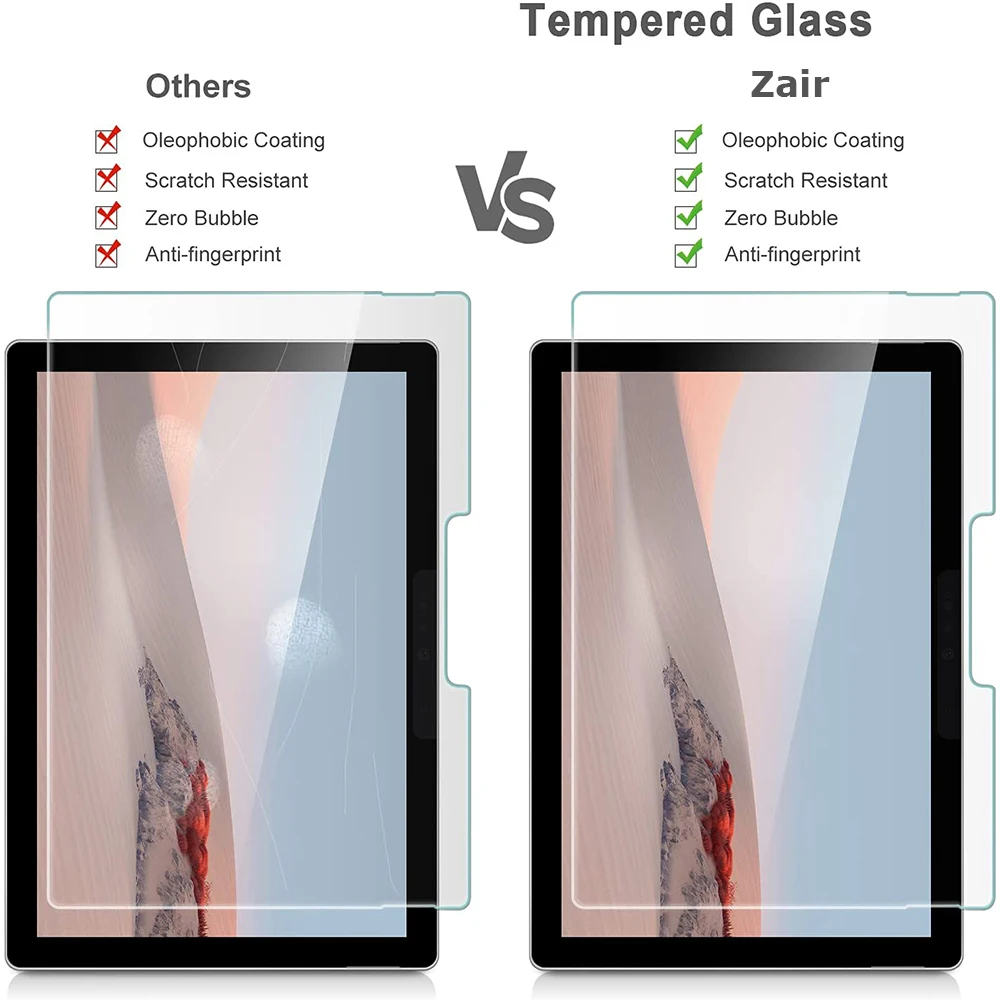 Tempered Glass Screen Protector For Microsoft Surface GO 3 2 1 Go3 2021 Go2 2018 2020 Surface GO 10 inch Tablet Protective Film