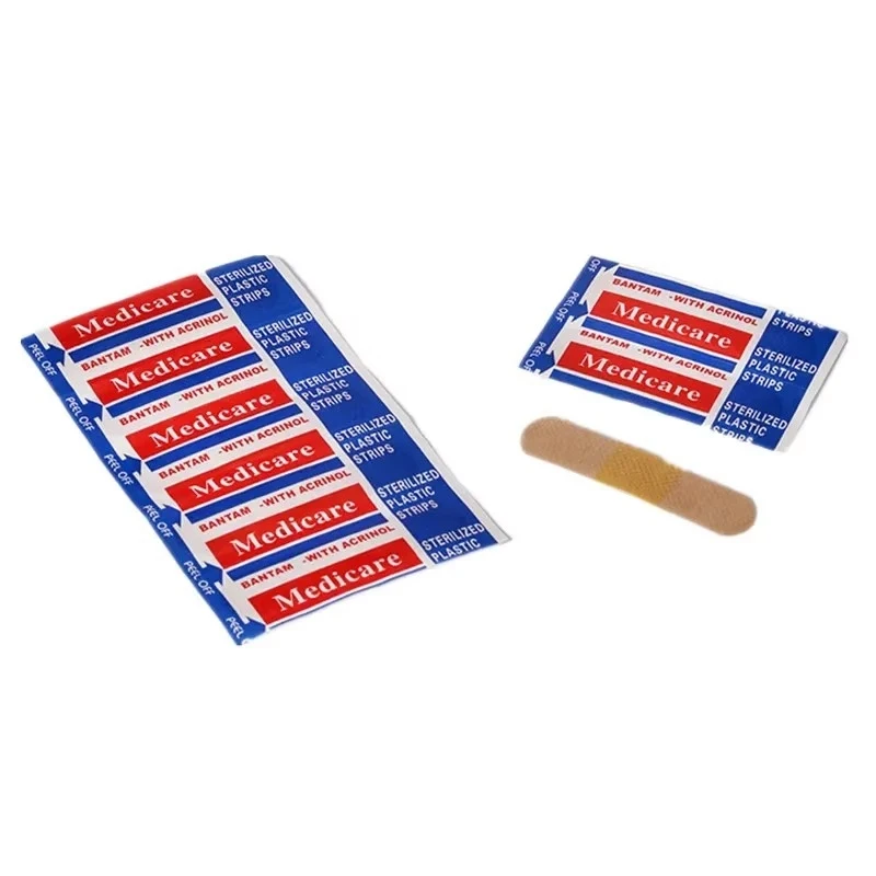 20-140Pcs English Non-woven Bandage Wound Hemostatic Band Aids Large Capacity Household Travel Sticking Plaster Medical Supplies