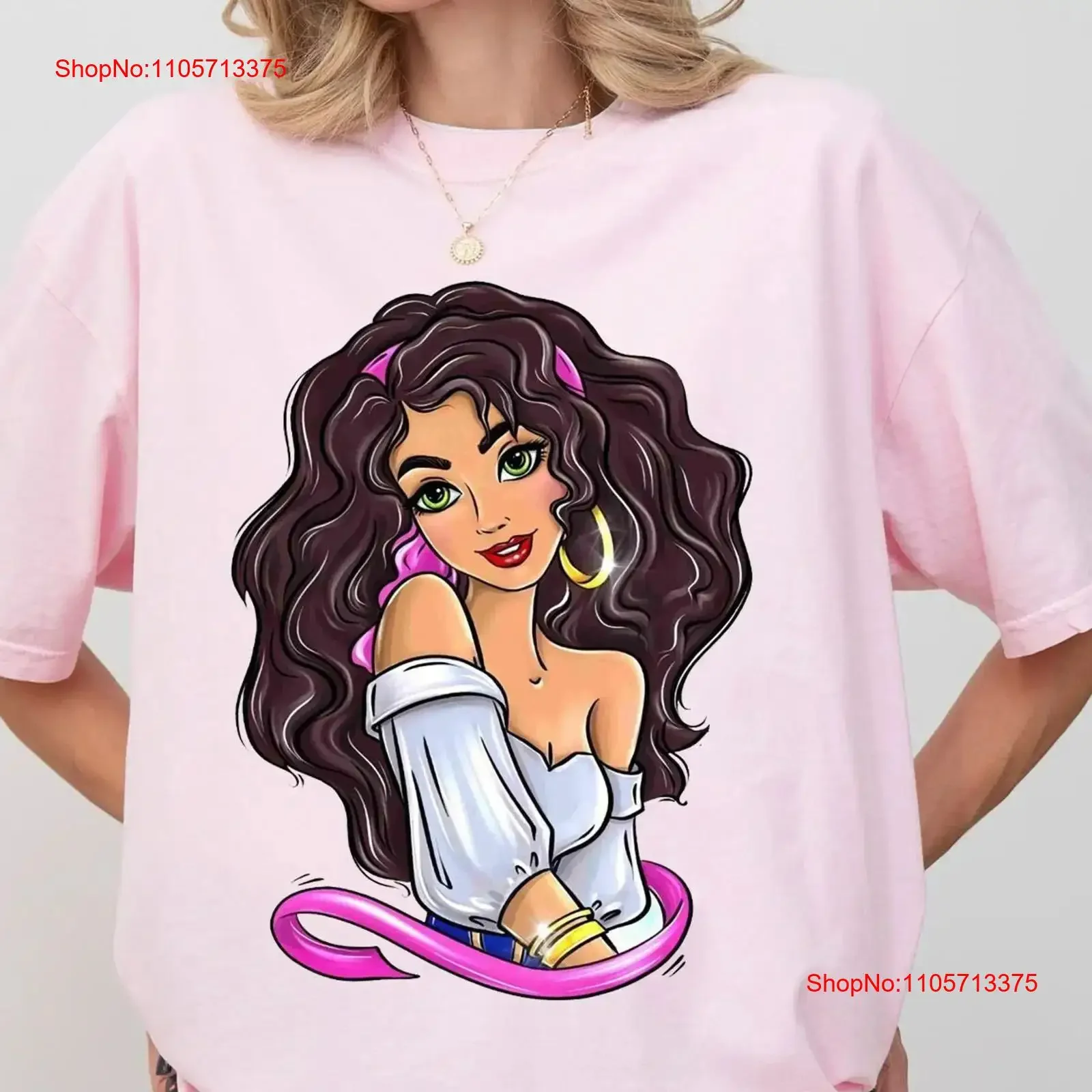 Esmeralda Watercolor T Shirt Hunchback of Notre Dame Quasimodo Vintage Family Trip Magical vintage Washed Stretched Slightly