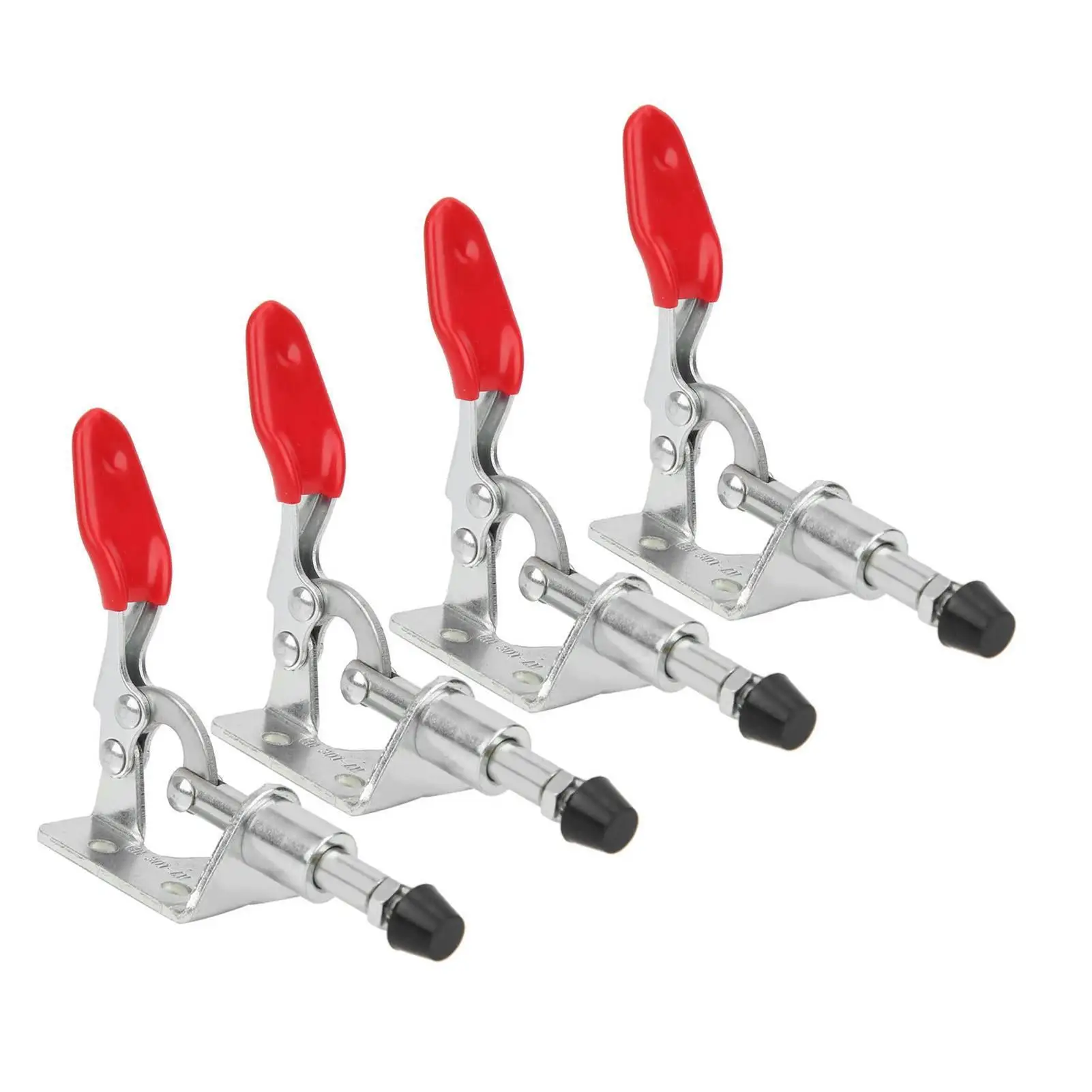 4Pcs 45kg Heavy Duty Toggle Clamp Set - Quick Release Hand Tool GH-301AM for Easy Locking & Fixing