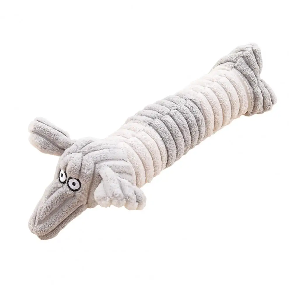 Pet Plush Chewing Vocal Toy Bite-Resistant Plush Toy Promote Dental Health Active Play Cartoon Pet Supplies Training Toy for Sma