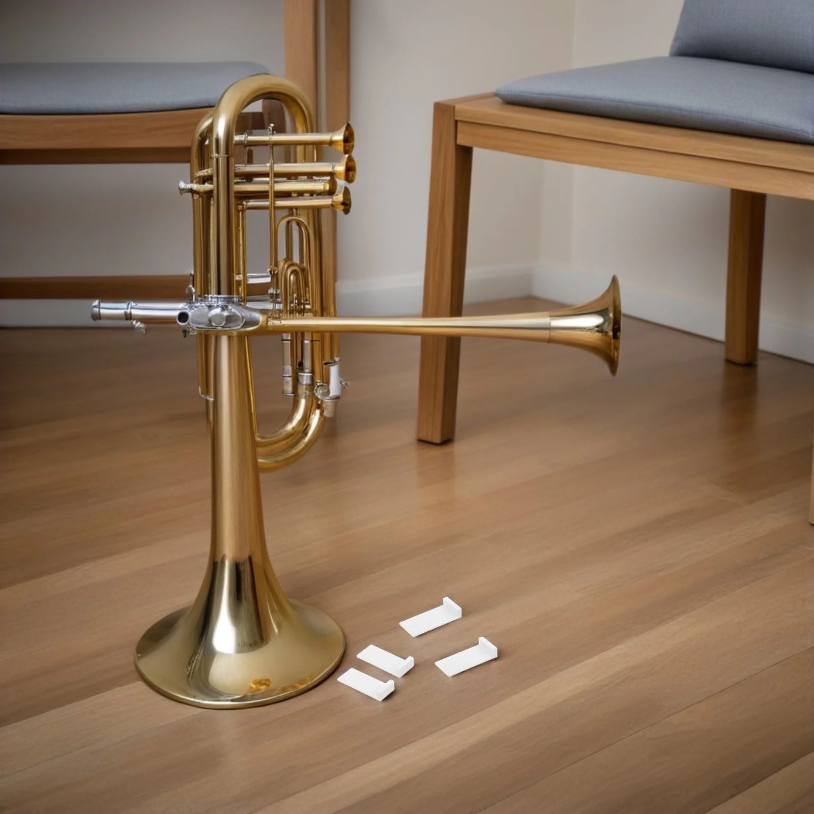 

4pcs Tips Replacement Bone Violin Repair Accessories Lightweight Durable Bow Fittings Kit For Violin Bow Tip Repair Performance