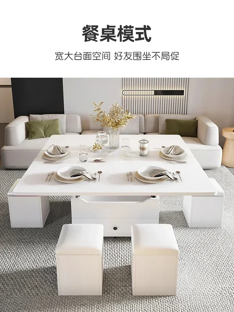 

Подъемный журнальный столик, обеденный стол двойного назначения, маленькая квартира, квадратный, многофункциональный, складной