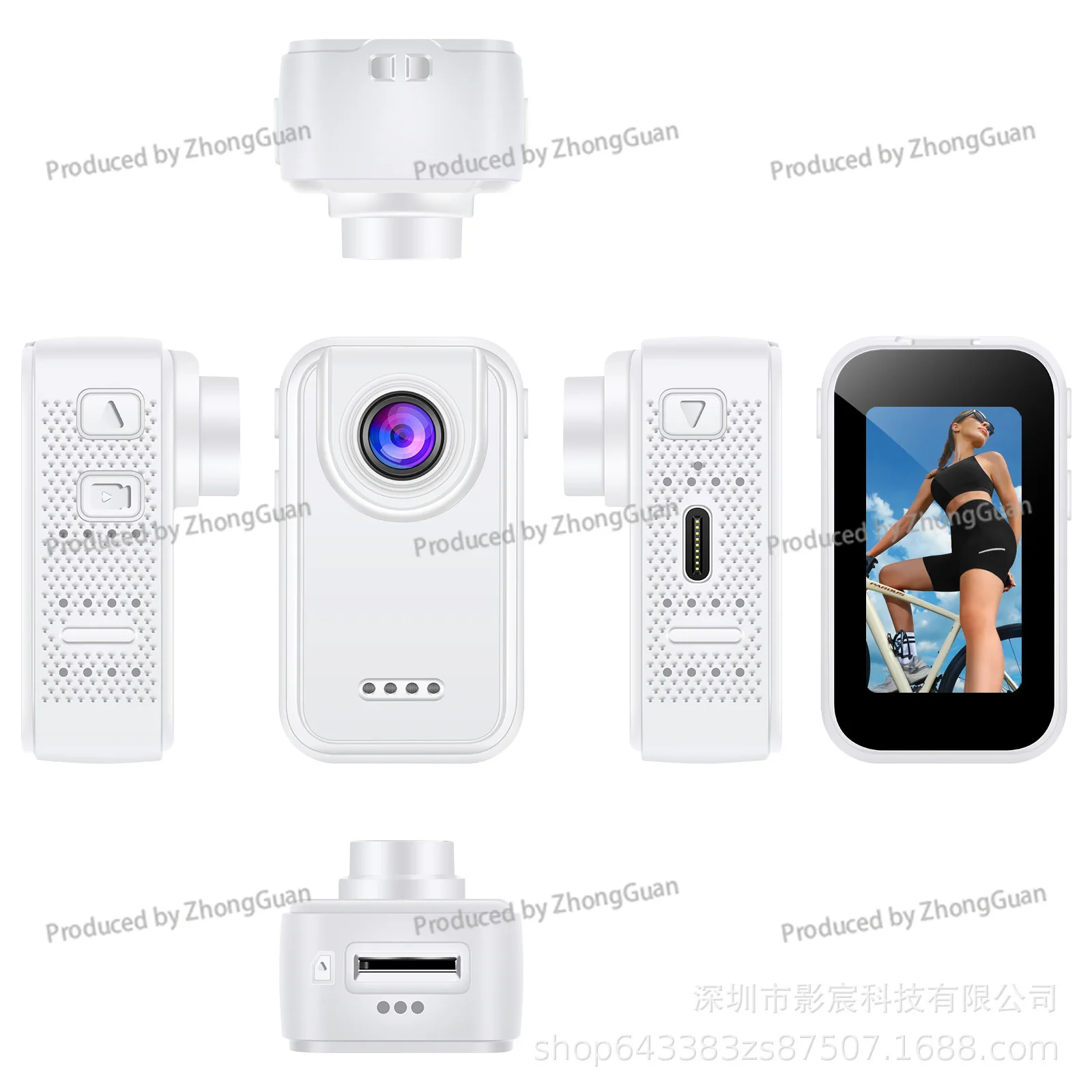 High-definition Thumb Camera Action Cam Motorcycle Dash Cam Cycling Camera Pocket Recorder Mini