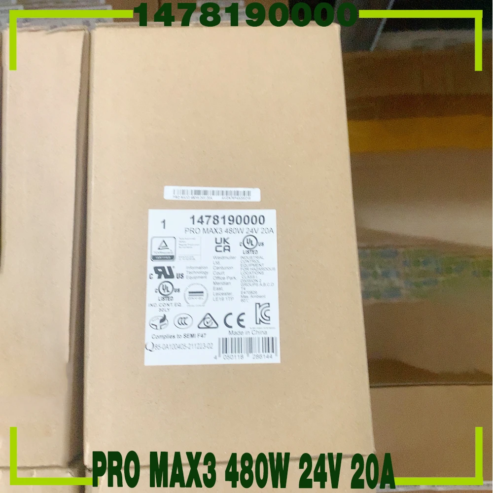 For Weidmuller Switching Power Supply PRO MAX3 480W 24V 20A 1478190000