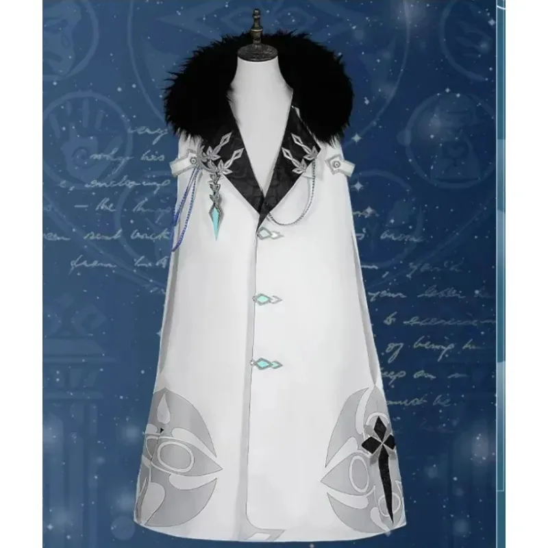 dd12Fatui Costume Cosplay Arlecchino Mantello Genshin Impact Dottore Fatui Harbinger Abiti Columbina Co