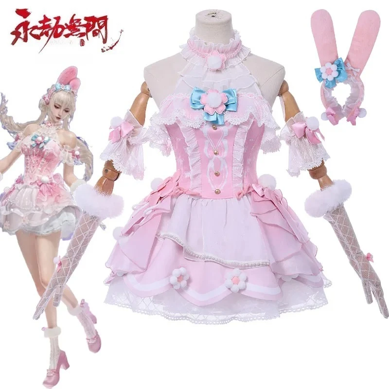 

Game Naraka: Bladepoint Cyra Cosplay Costume Cyra Dress Headwear Accessories Performance Halloween Role Play Uniform for Women