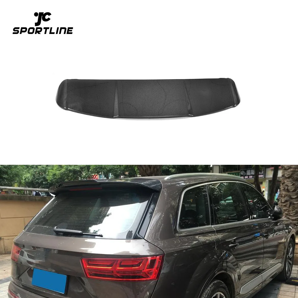 JC Sportline Carbon Fiber Roof Spoiler For Audi Q7 S Line SQ7 4-Door 2016-2018
