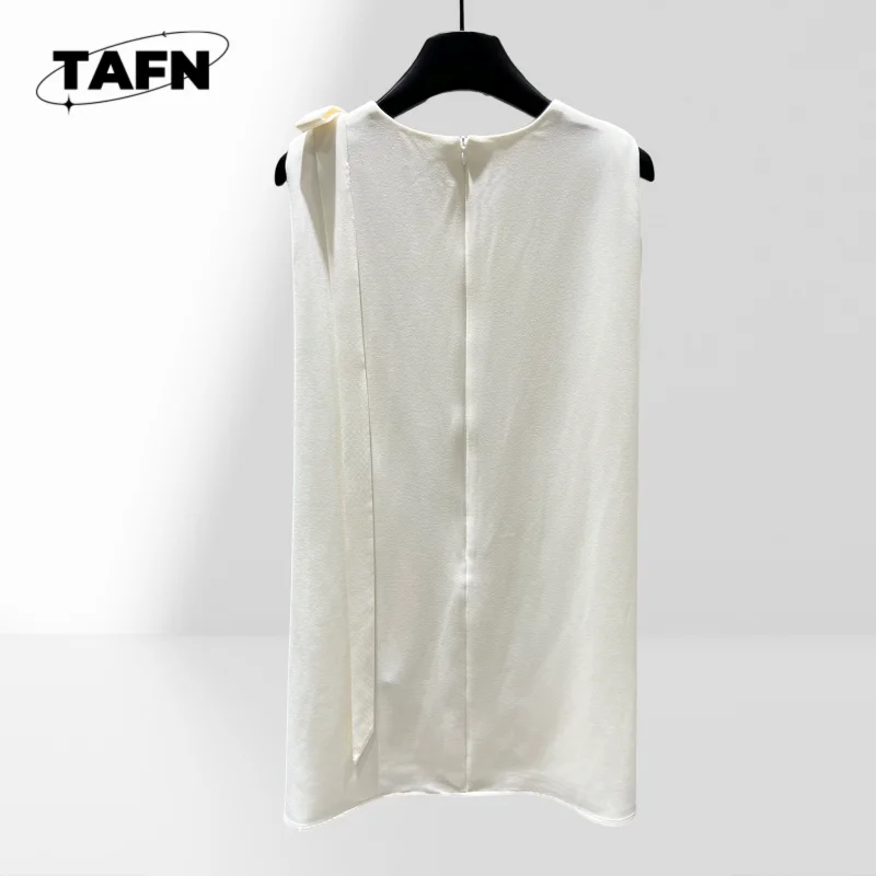 Mouwloze capejurk met strik, casual geruite rok – preppy stijl voor school- en dagelijks gebruik, dag-tot-nacht-outfits AG307