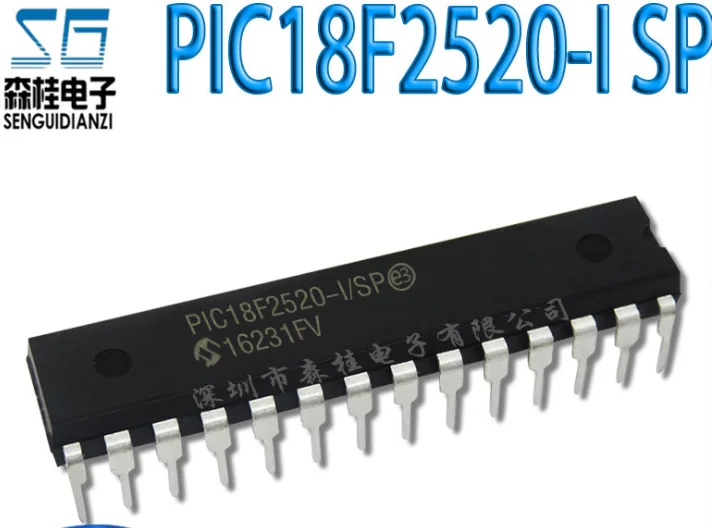 

Mxy PIC18F2520-I/SP PIC18F2520 18F2520 DIP28 5PCS IC MCU 8BIT 32KB FLASH 28SDIP